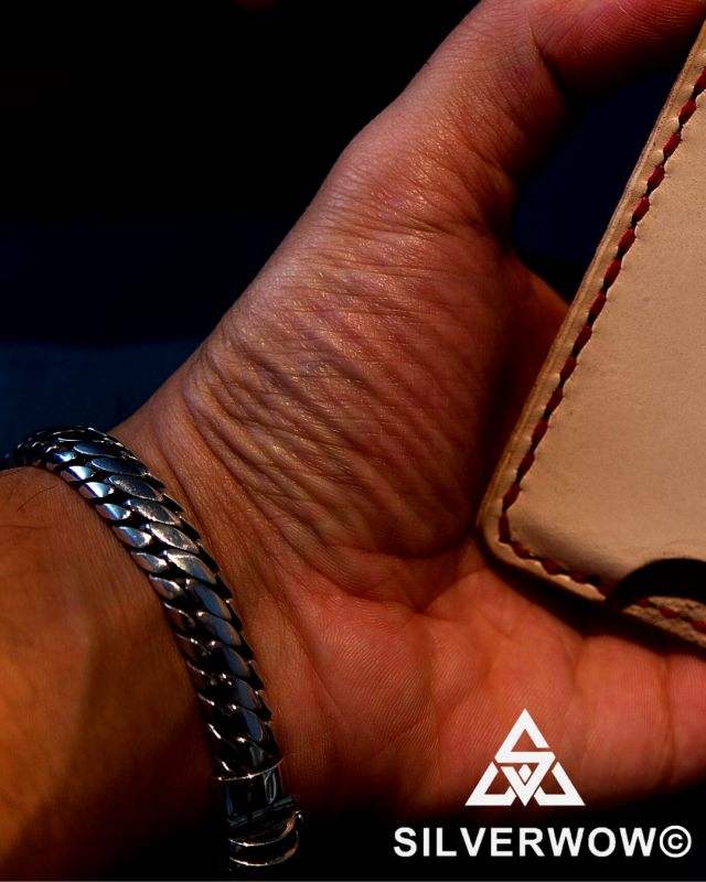 Hossein wearing the 10MM Chunky Woven Snake Bracelet for Men | BY Silverwow