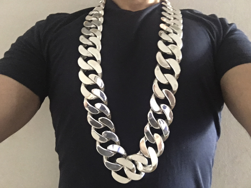 HUGE 40mm Curb Link Necklace