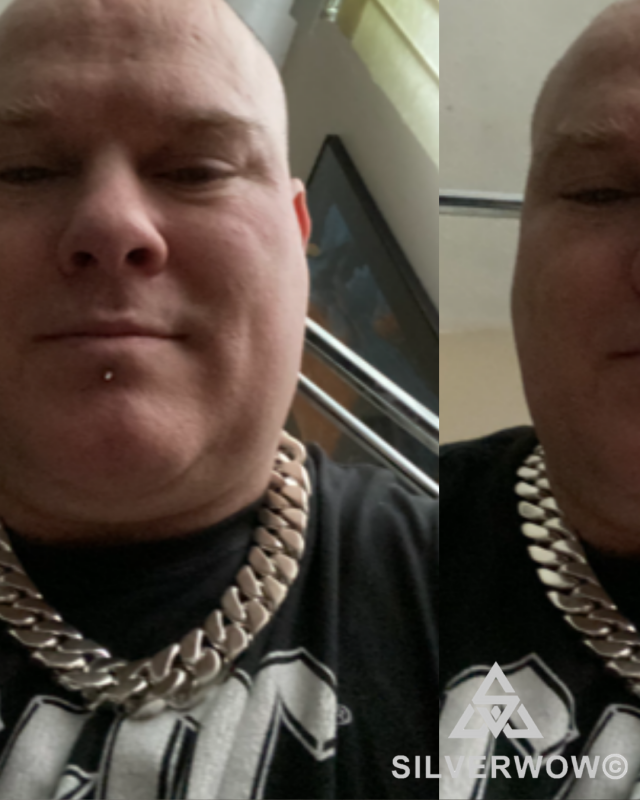 Heavy 25MM Curb Link Necklace for Men | BY Silverwow