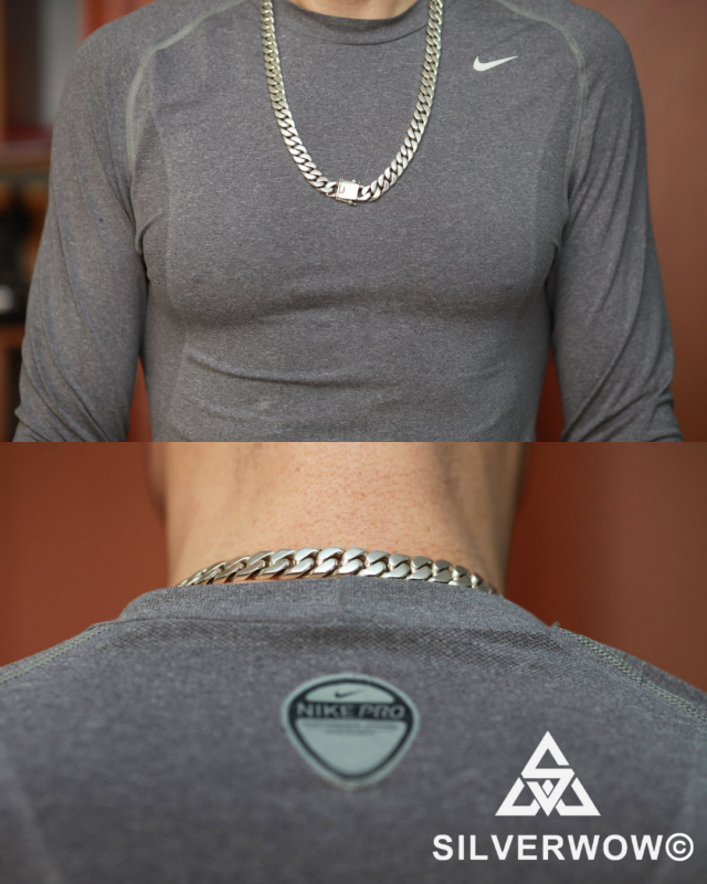 Heavy Curb Link Necklace for Men | BY Silverwow