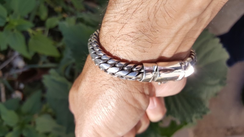 Finely Woven Snake Bracelet - 10MM Men's Design