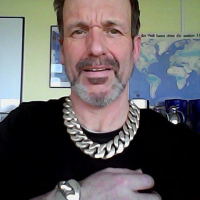 40mm Huge Mens Silver Curb Bracelet and Necklace