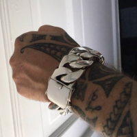 heaviest mens silver curb link bracelet