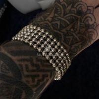 William from UK wearing his 30MM Spike Bracelet and 30MM Ball  Curb Bracelet