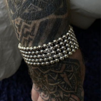 William from UK wearing his 30MM Spike Bracelet and 30MM Ball  Curb Bracelet