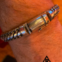 Julian with his unique and Sleek Woven Snake Bracelet | BY Silverwow